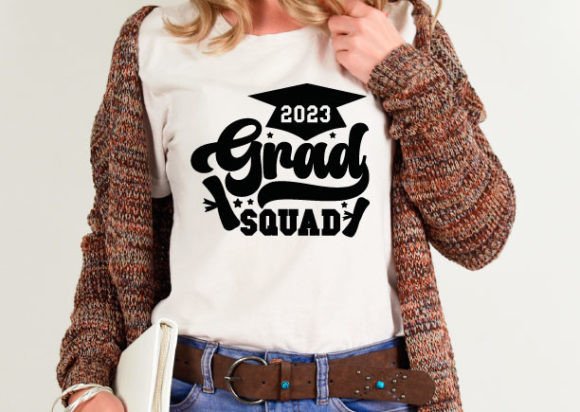 2023 Grad Squad Svg, Graduation Svg Graphics Review