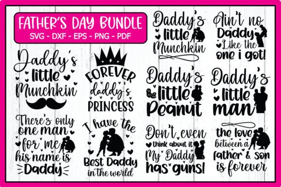 Father’s Day Svg Quotes Bundle, Dad Svg