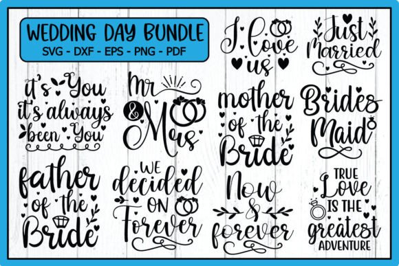 Wedding Svg Quotes Bundle, Mr Mrs Svg Graphics and Crafts